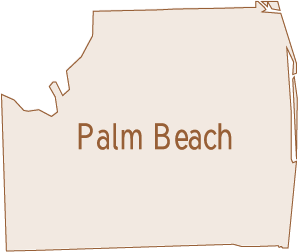 Outline of palm beach county